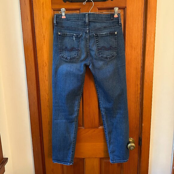 7 For All Mankind Josephina Skinny Boyfriend Jeans - Size 25 - Picture 2 of 6